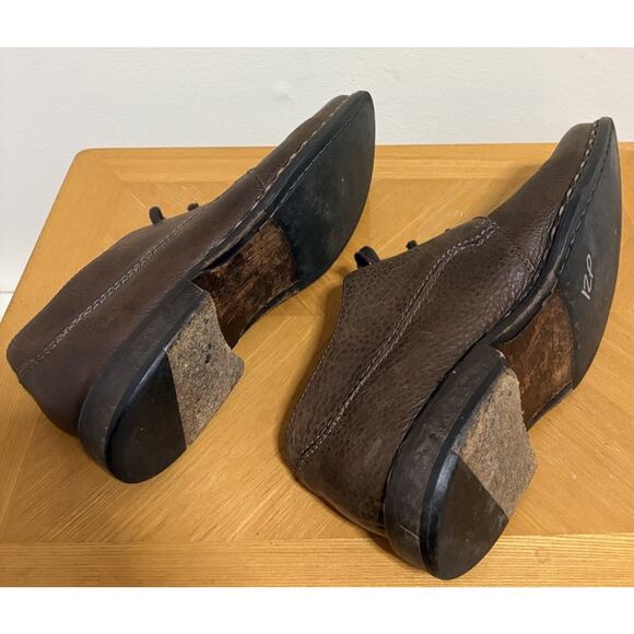 John Varvatos Hand Made In Italy Brown Pebbled Leather Derby Shoes Size 10.5 main image 4